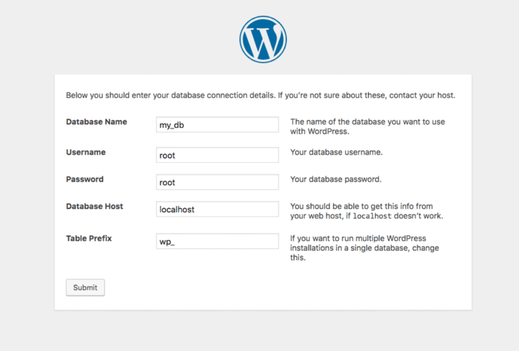 wordpress localhost mamp