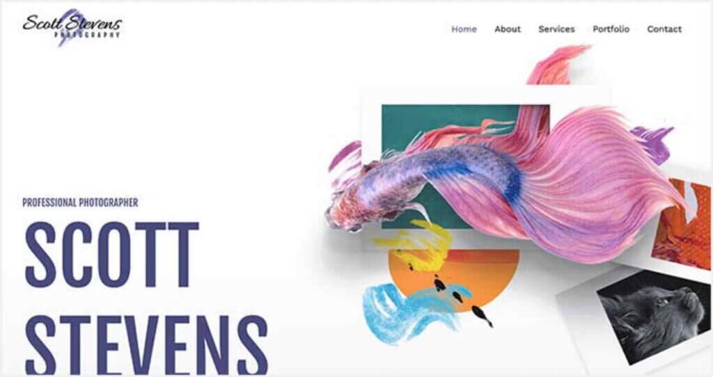 astra comes at third for free wordpress themes for photography websites