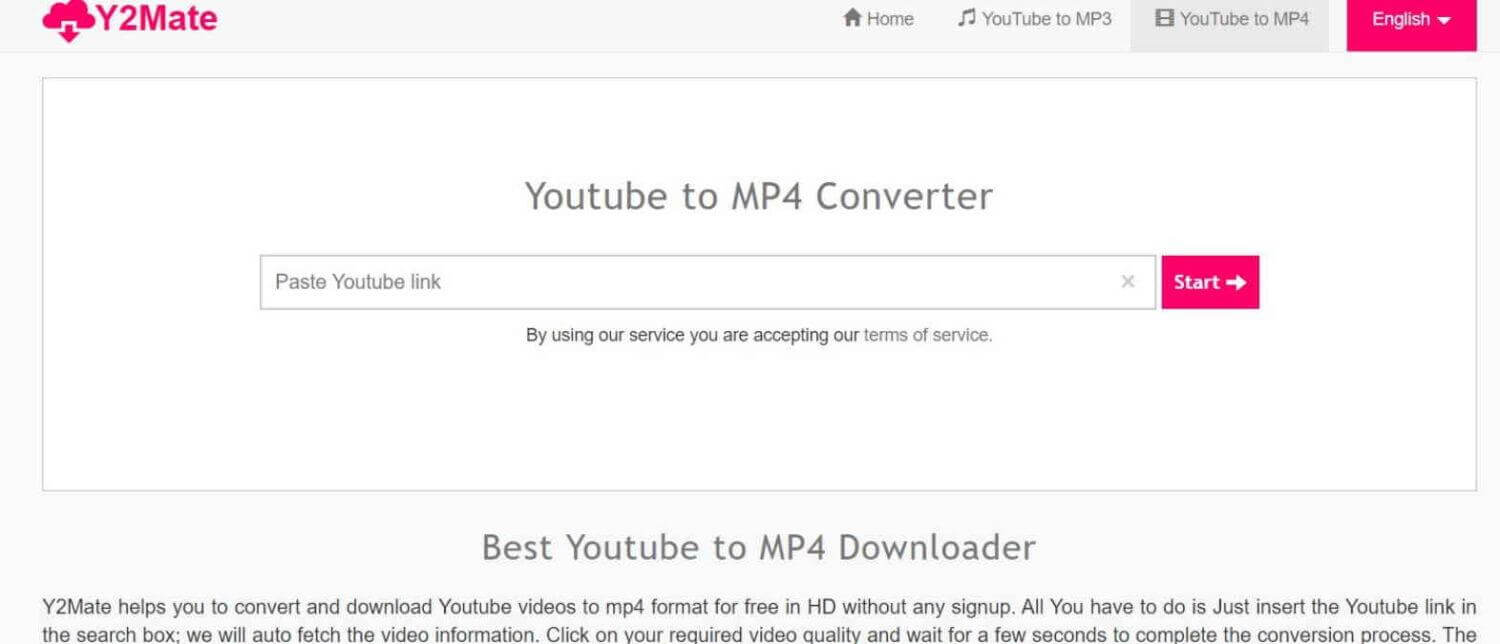 y2mate youtube video converter