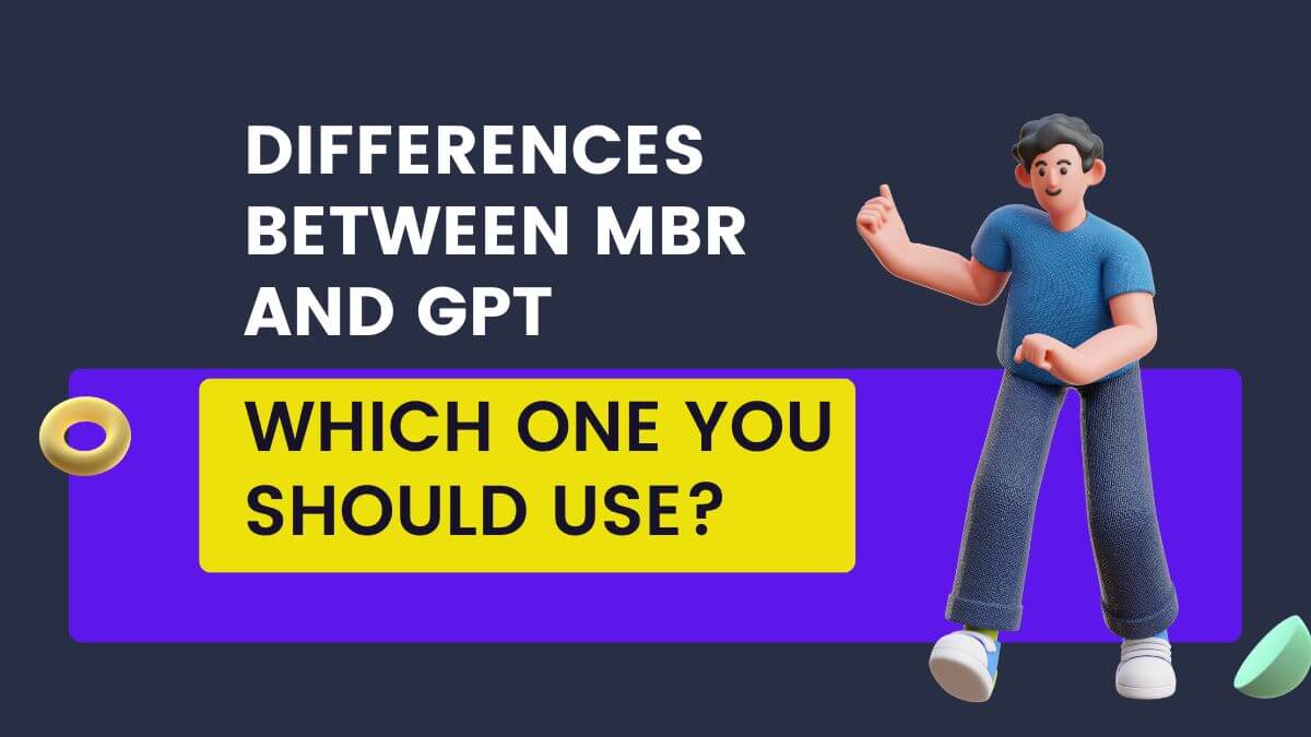 The Difference Between MBR and GPT Formats mbr and gpt